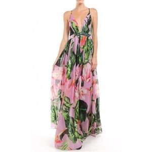 Megan LA Enchanted Garden Maxi Dress